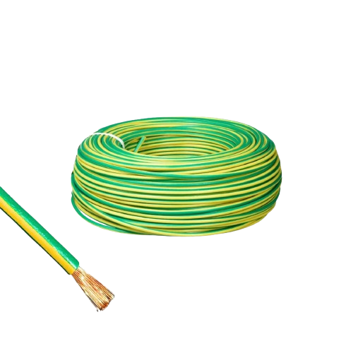 CABLE EK MULTIFILAR 4MM2 - VERDE AMARILLO ROLLO 100M