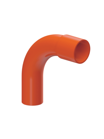 CURVA CONDUIT 25mm 90° NARANJA - TIGRE
