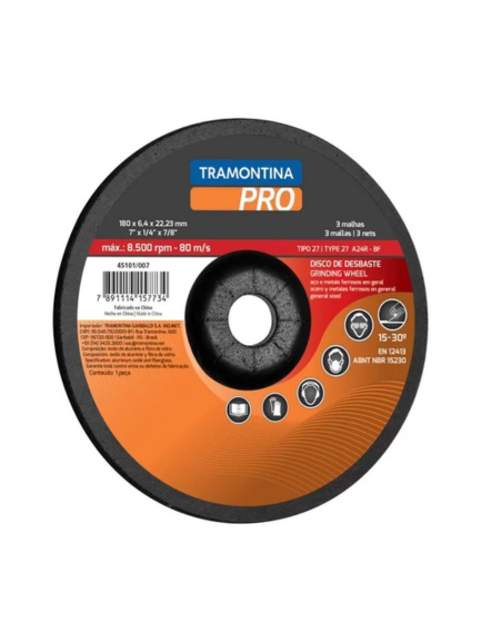 DISCO DESBASTE TRAMONTINA PRO 4.5