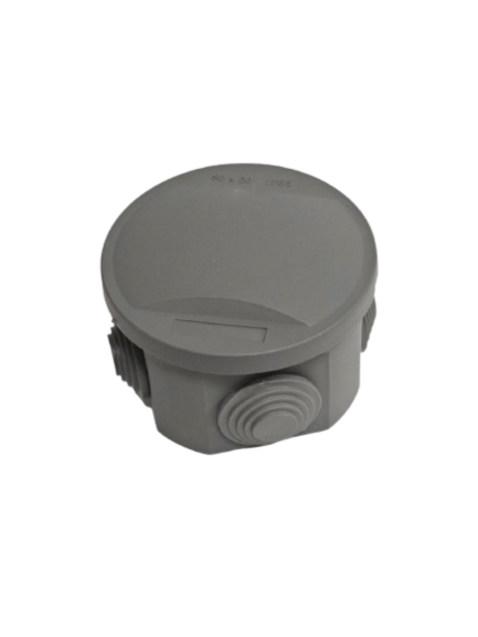 CAJA DISTRIB. EXT. 80X50MM ELEKTRON ANTILLAMA GRIS