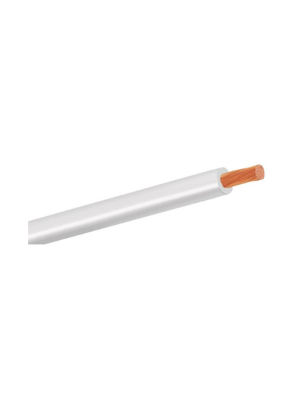 CABLE EK MULTIFILAR 6MM2 - BLANCO ROLLO 100M