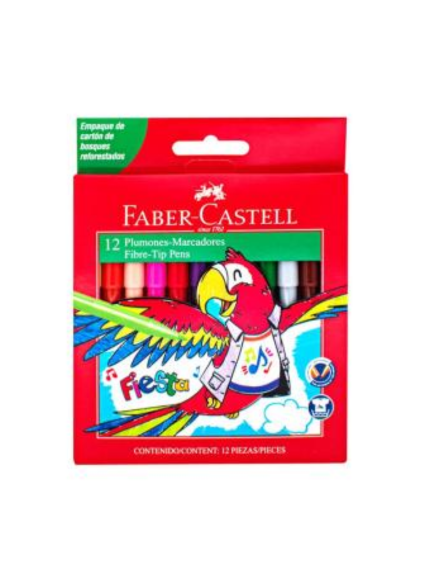 MARCADOR FABER FIESTA 12U