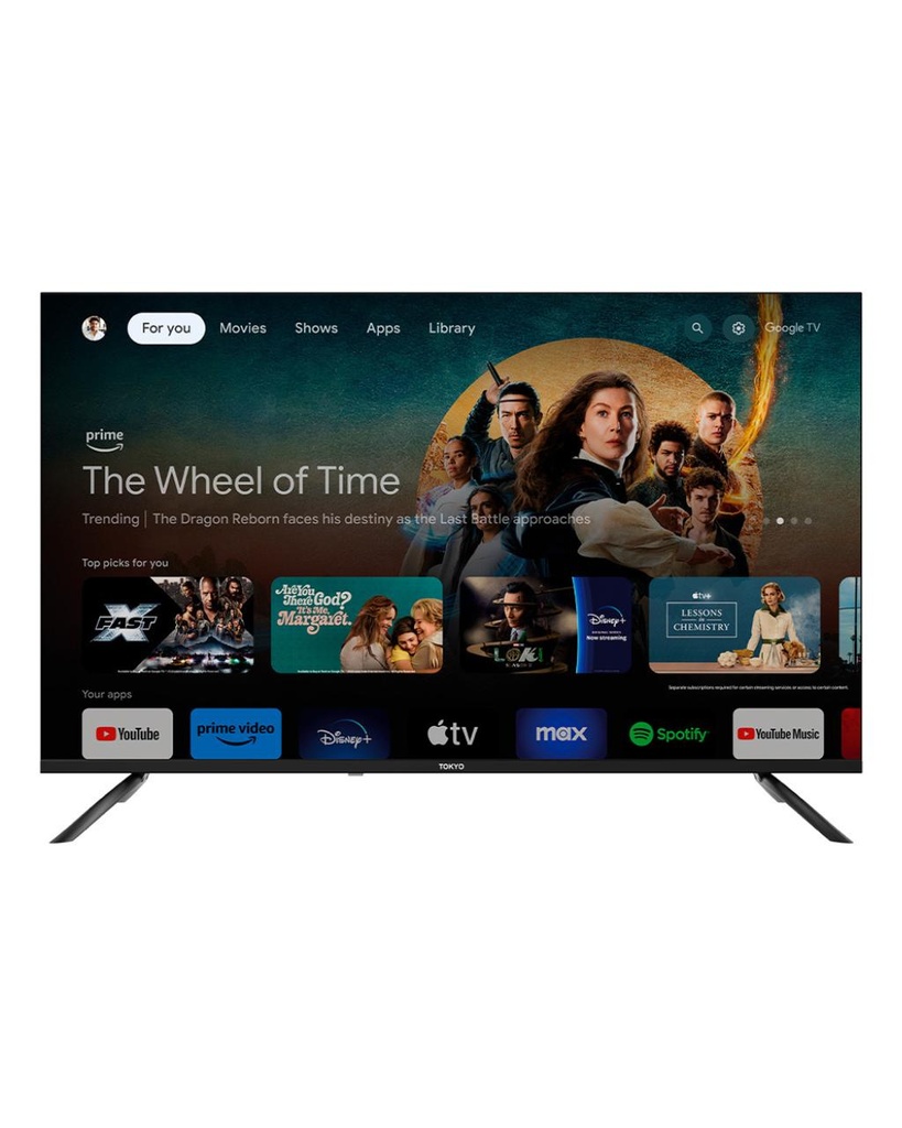 SMART 65 TOKYO GOOGLE TV 5.0 4K FRAMELESS C/ CHROMECAST INCLUIDO