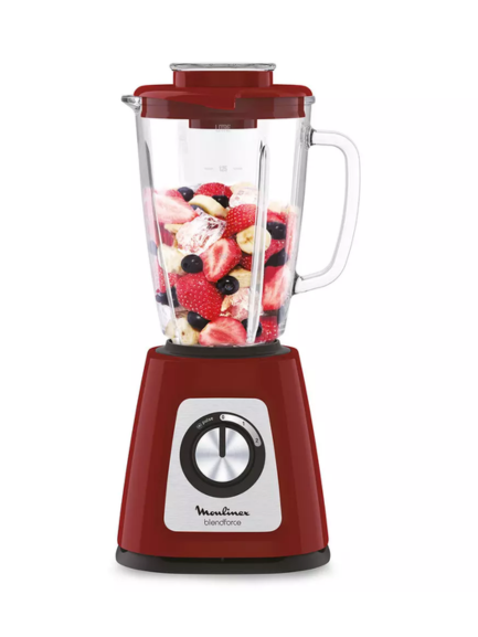 LICUADORA MOULINEX LM430 2V 1,75L 800W VASO VIDRIO ROJA