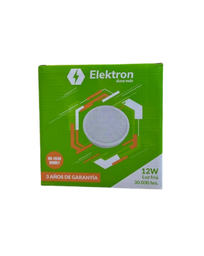[1187] PANEL LED ELEKTRON ADOSAR 12W RED. TM-PLSR SMD 6400K 170MM