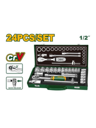 JUEGO LLAVE TUBO CRV 1/2 24PZS (10-32MM) JADEVER MALETIN