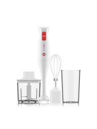 MIXER TOKYO PINK 3 EN 1 PIE INOX CON ACCESORIOS BATIDOR Y PICADOR 400W