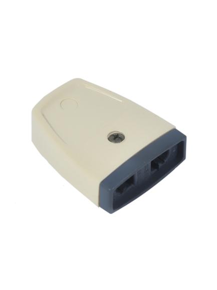 FICHA HEMBRA 2x10A MARFIL - KALOP