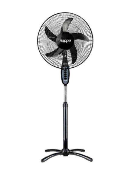 VENTILADOR DE PIE NAPPO 16" NEGRO 5 ASPAS NVP-068 | NVP-153 (REG) - 629079
