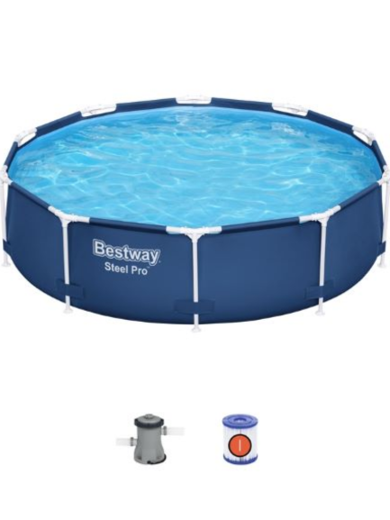 Piscina redonda con est. metalica 4.678Lt. Steel Pro. Bestway - 56679