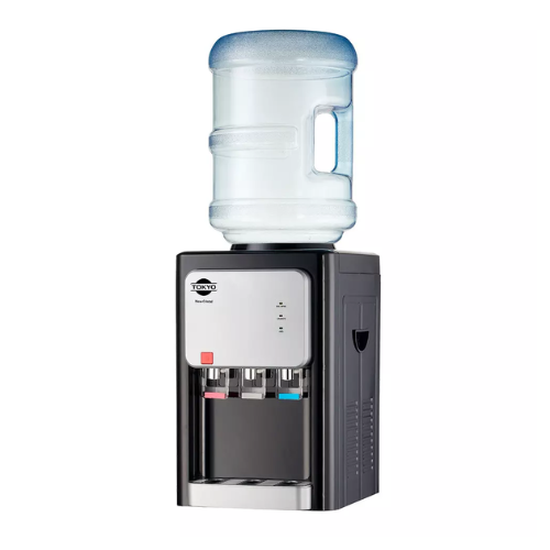 BEBEDERO DE MESA TOKYO NEW CRYSTAL 3 TEMP.C/COMPRESOR NEGRO - EDTBTOKNM