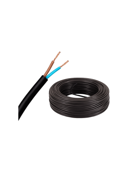 CABLE EK TALLER 2X1MM2 NEGRO ROLLO 100M