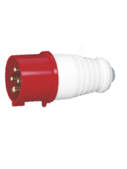 FICHA MACHO IND. 3X16A+T 380-415V (IP44) - TP ELECTRIC