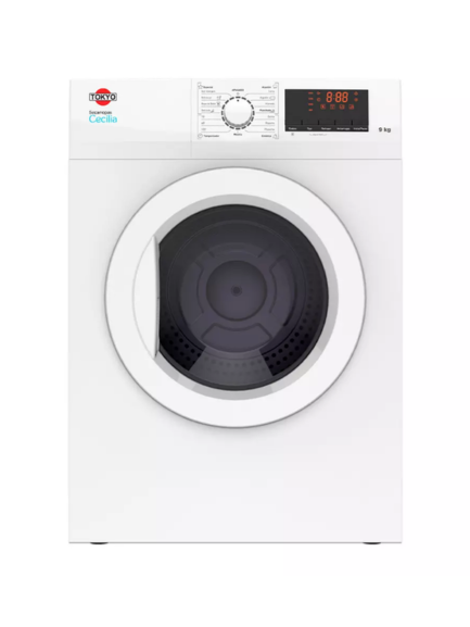 SECARROPAS TOKYO CECILIA TOK9CECI 9KGS BLANCO C/DISPLAY LED.16 PROG. TAMBOR INOX