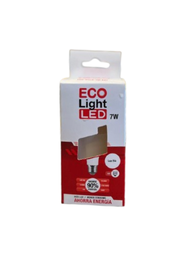 [1172] LED BULB 7W YT-A55-1 ECOLIGHT 6400K CAJA