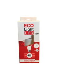 [1159] LED BULB 18W YT-A80-1 ECOLIGHT 6400K CAJA