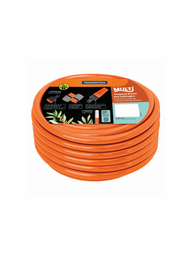 [5122] MANGUERA P/ JARDIN SUPER FLEX NARANJA X 15M C/ ACC TRAMONTINA