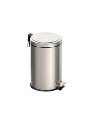 [5128] BASURERO INOX CON PEDAL 12LTS - BRASIL X UND
