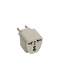 [2257] FICHA ADAPTADOR MULTIPLE BLANCO