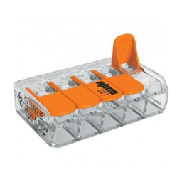 [7067] CONECTOR WAGO 5 EMPALMES 221-615 HASTA 6mm2