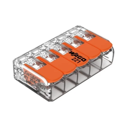 [5755] CONECTOR/EMPALME RAP. WAGO 221/415 - 0,5 A 4mm2 (5 CONEX)